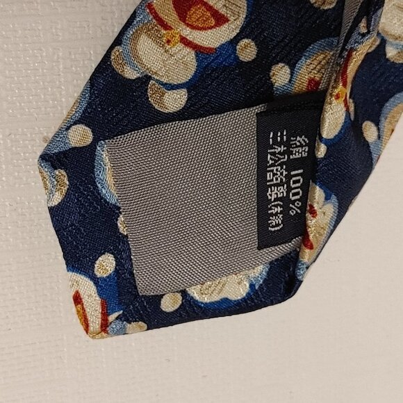 HTF DORAEMON Robot Cat Tie Adorable SILK - Picture 4 of 5